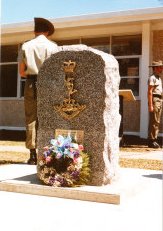 Memorial Stone to 104 Sig Sqn war dead, Malaya Barracks, Holsworthy 16 Oct 1986
