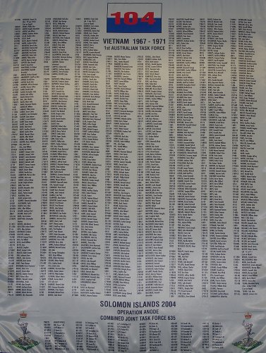 104 Sig Sqn Silk Banner for South Vietnam and Solomon Island Service