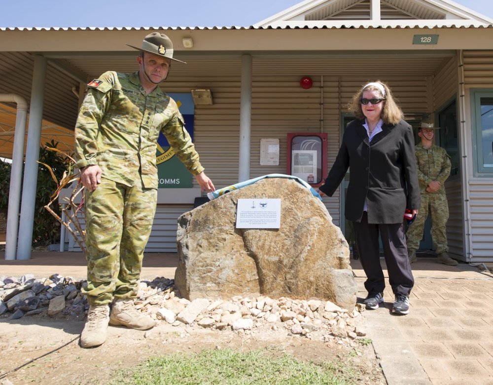 Unveiling the plaque