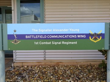 Signaller Alexander Young &nbsp;Battlefield &nbsp;Communication Wing
