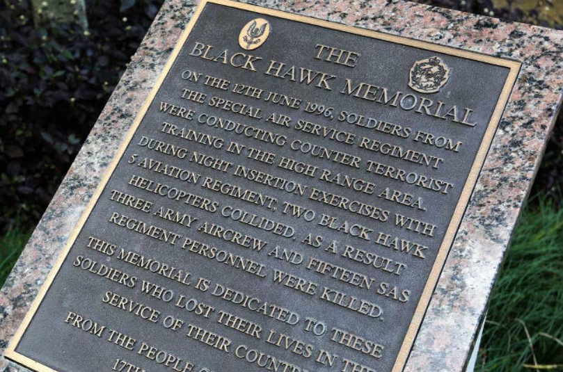 Black Hawk memorial plaque