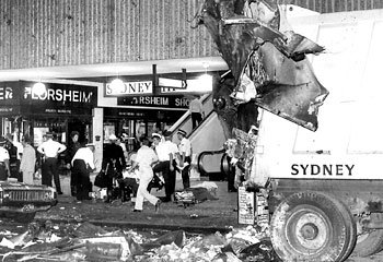 Hilton Hotel bombing scene