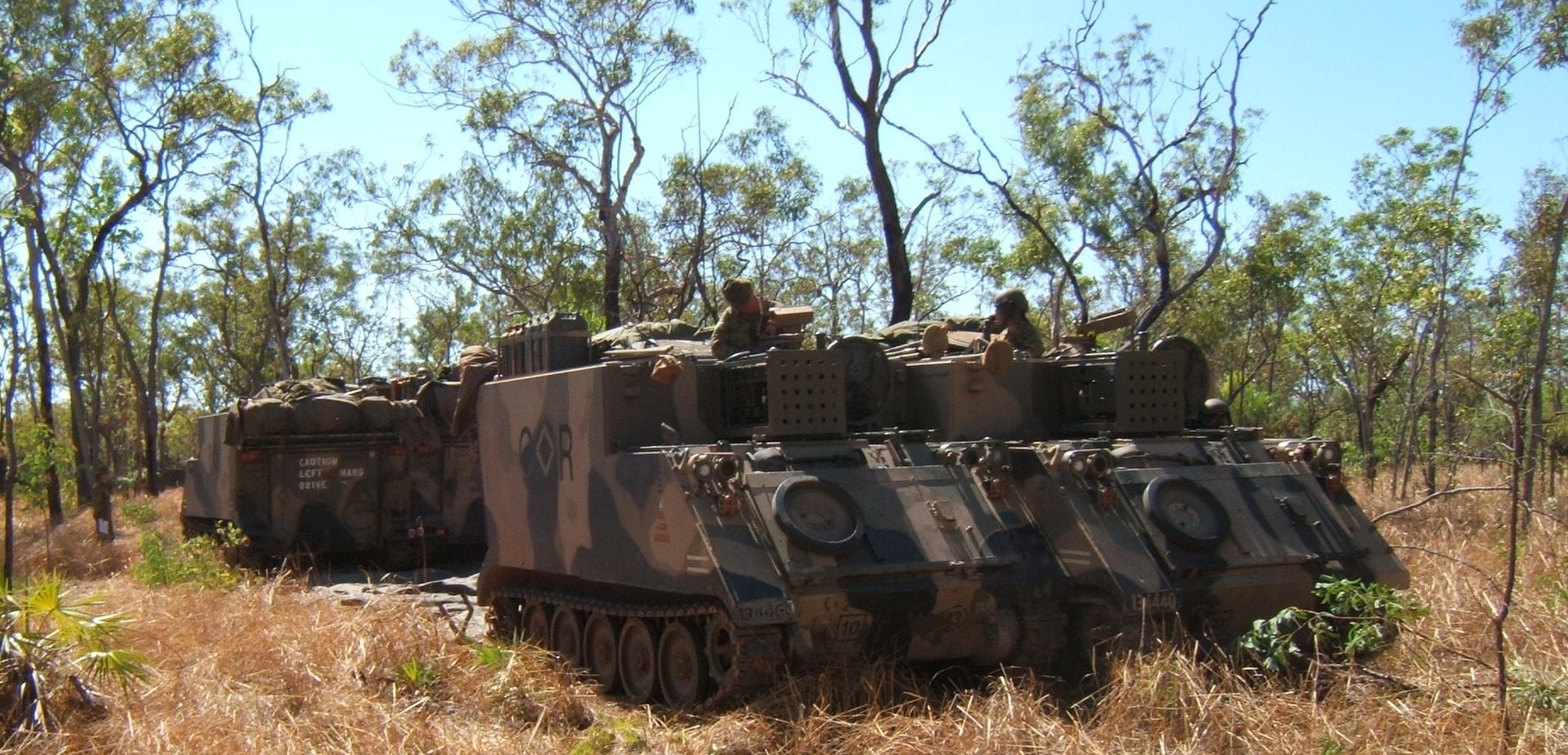 4 x ACV's from 1CSR deploying a HQ for 1Bde