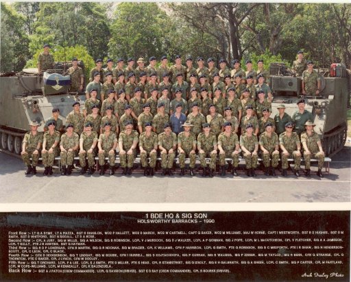 104 Sig Sqn Goup Photo taken at Holsworthy in 1990