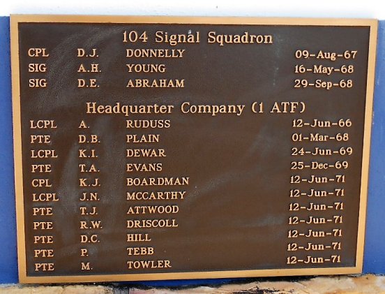 Story 15 - Honouring the Vietnam War Dead at 1CSR